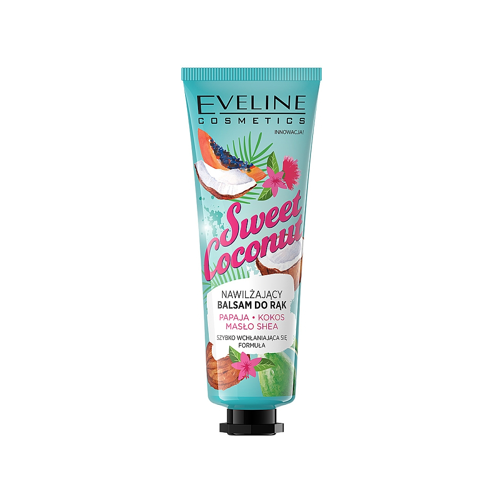 Крем для рук Eveline Cosmetics Sweet Coconut зволожуючий 50 мл (5901761983807) - зображення 1