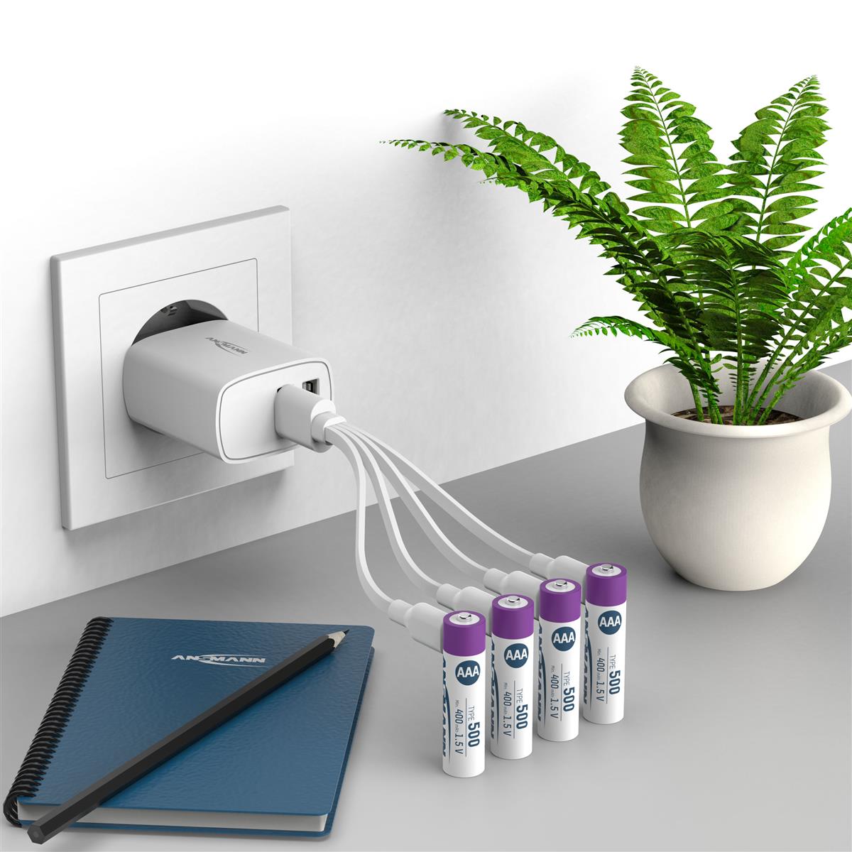 Акумулятори Ansmann AAA/HR03 Li-Ion 500 mAh BL 4 шт - изображение 9