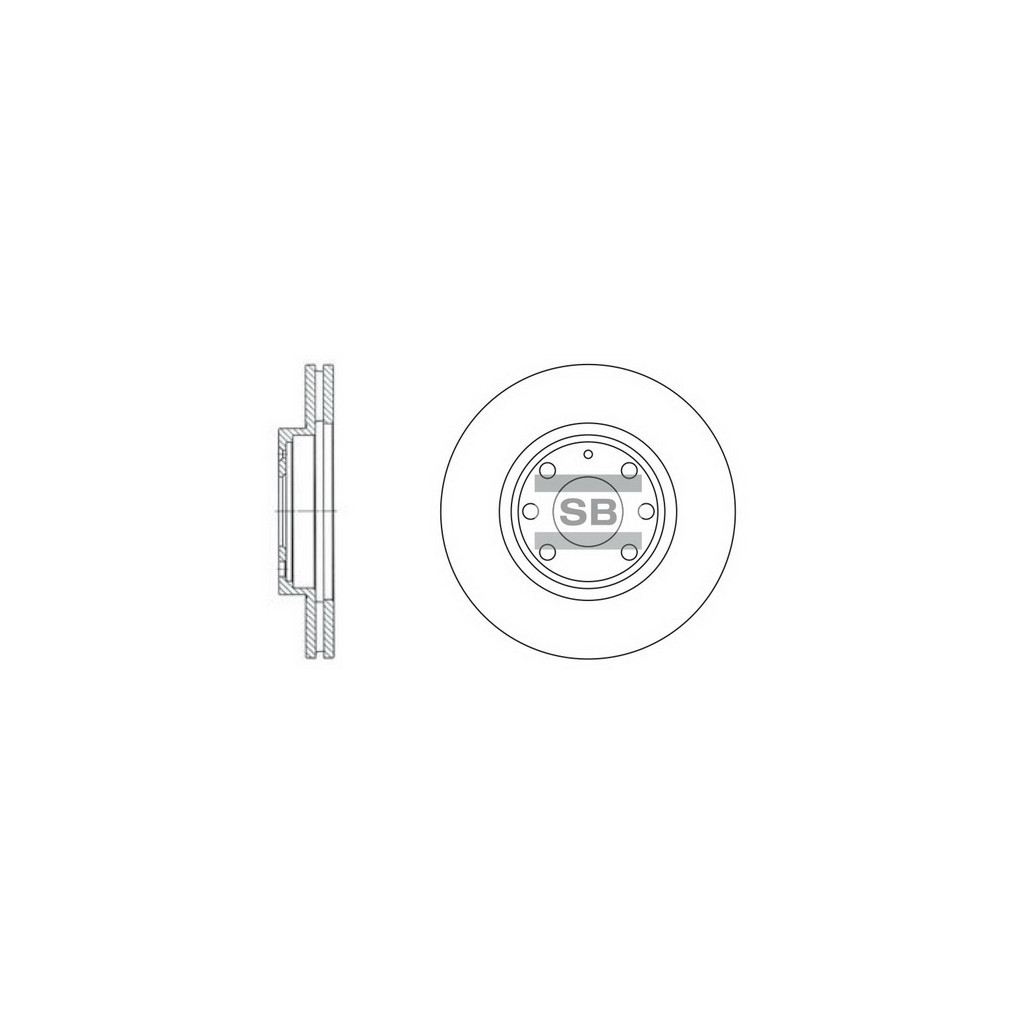 Гальмівний диск HI-Q SD3012 - зображення 1