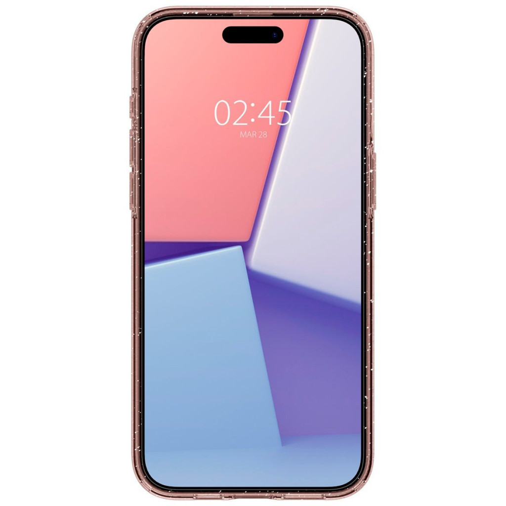 Чохол до мобільного телефона Spigen Apple iPhone 15 Pro Liquid Crystal Glitter Rose Quartz (ACS06702) - изображение 2