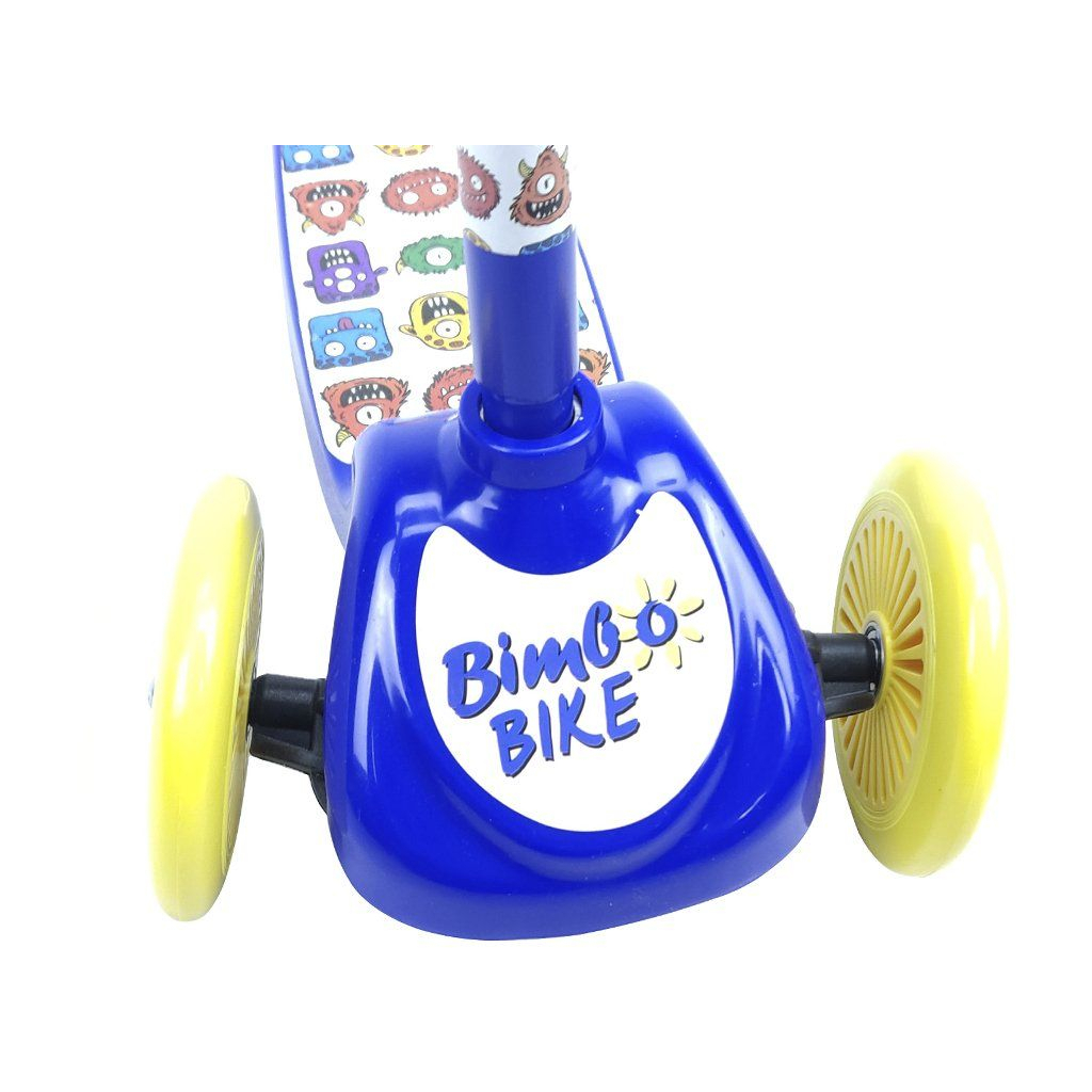 Самокат Bimbo Bike Monsters 12` з регулюванням висоти Синьо-жовтий (75803-IS) - зображення 8