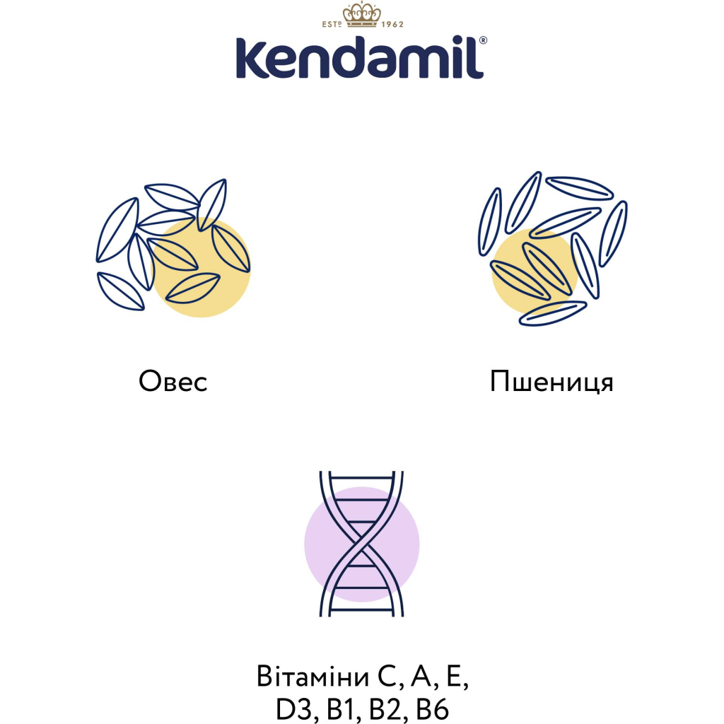 Дитяча каша Kendamil Молочна вершкова вівсяна з 6 місяців 150 г (92000005) - изображение 3