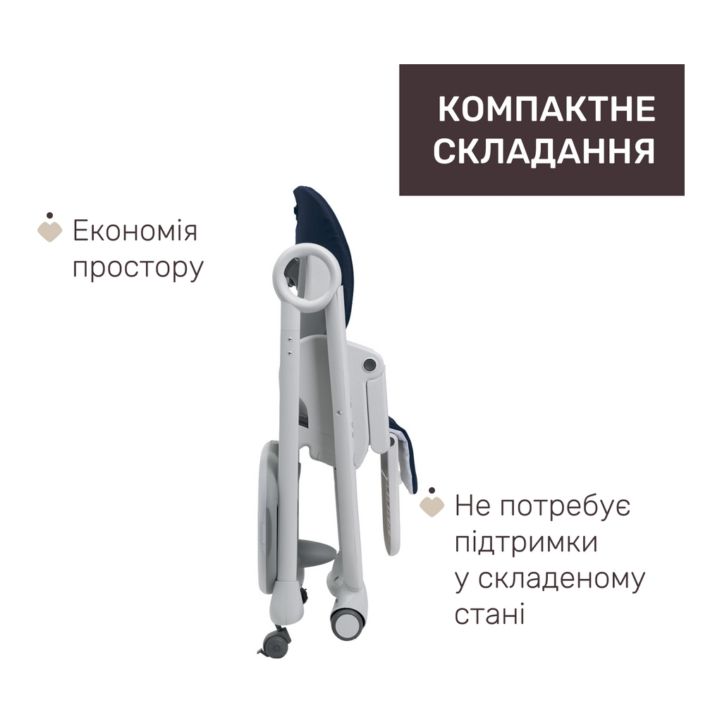 Стілець для годування Chicco Polly Magic Relax синій (79502.64.00) - изображение 5