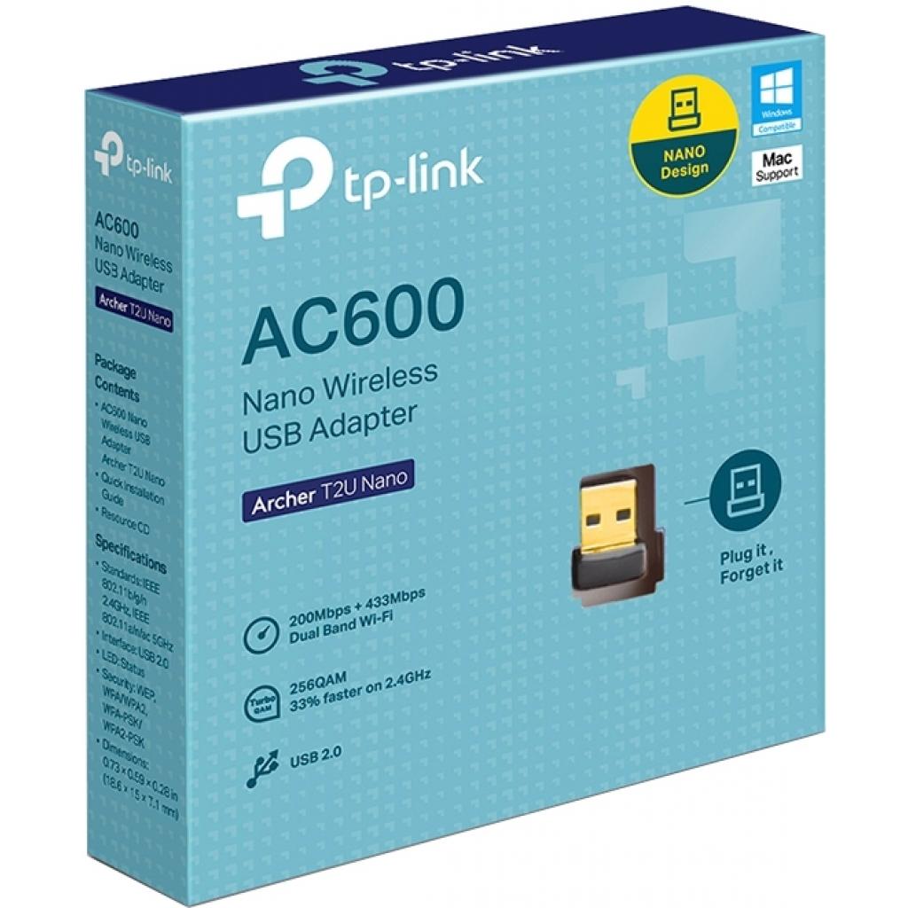 Мережева карта Wi-Fi TP-Link ARCHER-T2U-NANO - зображення 2