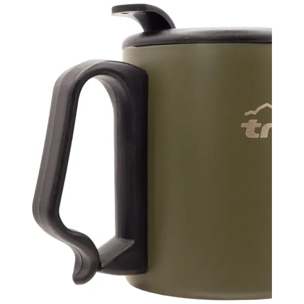 Чашка туристична Tramp з поїлкою і защіпкою 350 мл Olive (UTRC-020-olive) - зображення 4