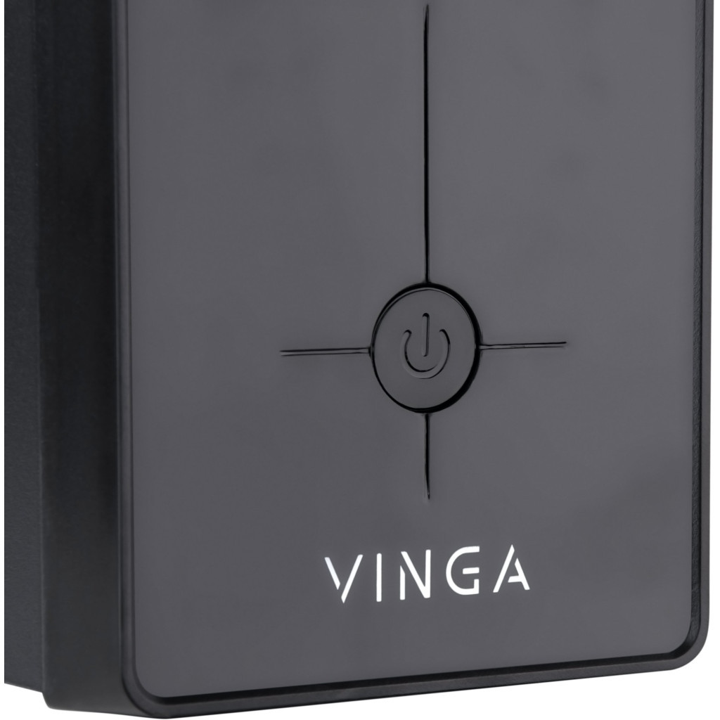 Пристрій безперебійного живлення Vinga LCD 2000VA metall case (VPC-2000M) - зображення 4