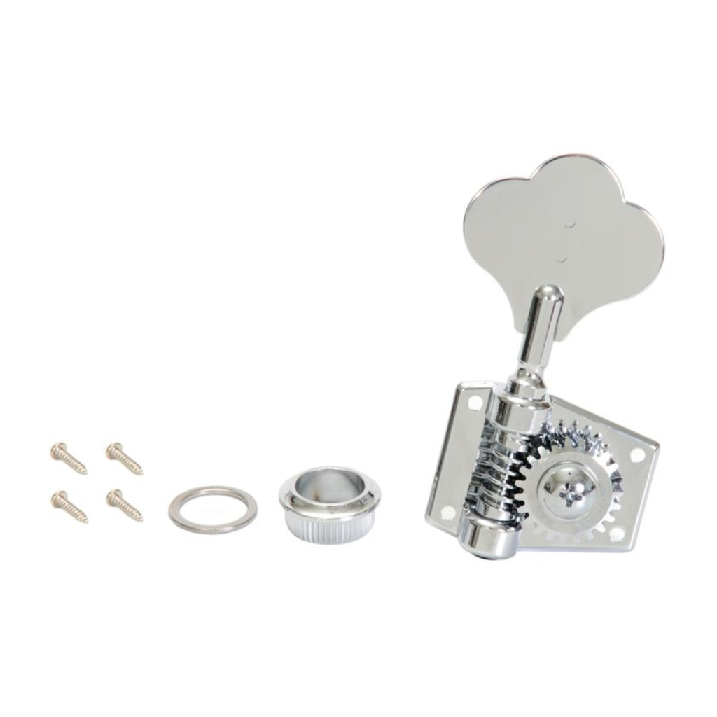 Кілки для гітари Graph Tech PRB-5411-C0 Bass Ratio 4 + 1 Open Back Chrome (235531) - зображення 2