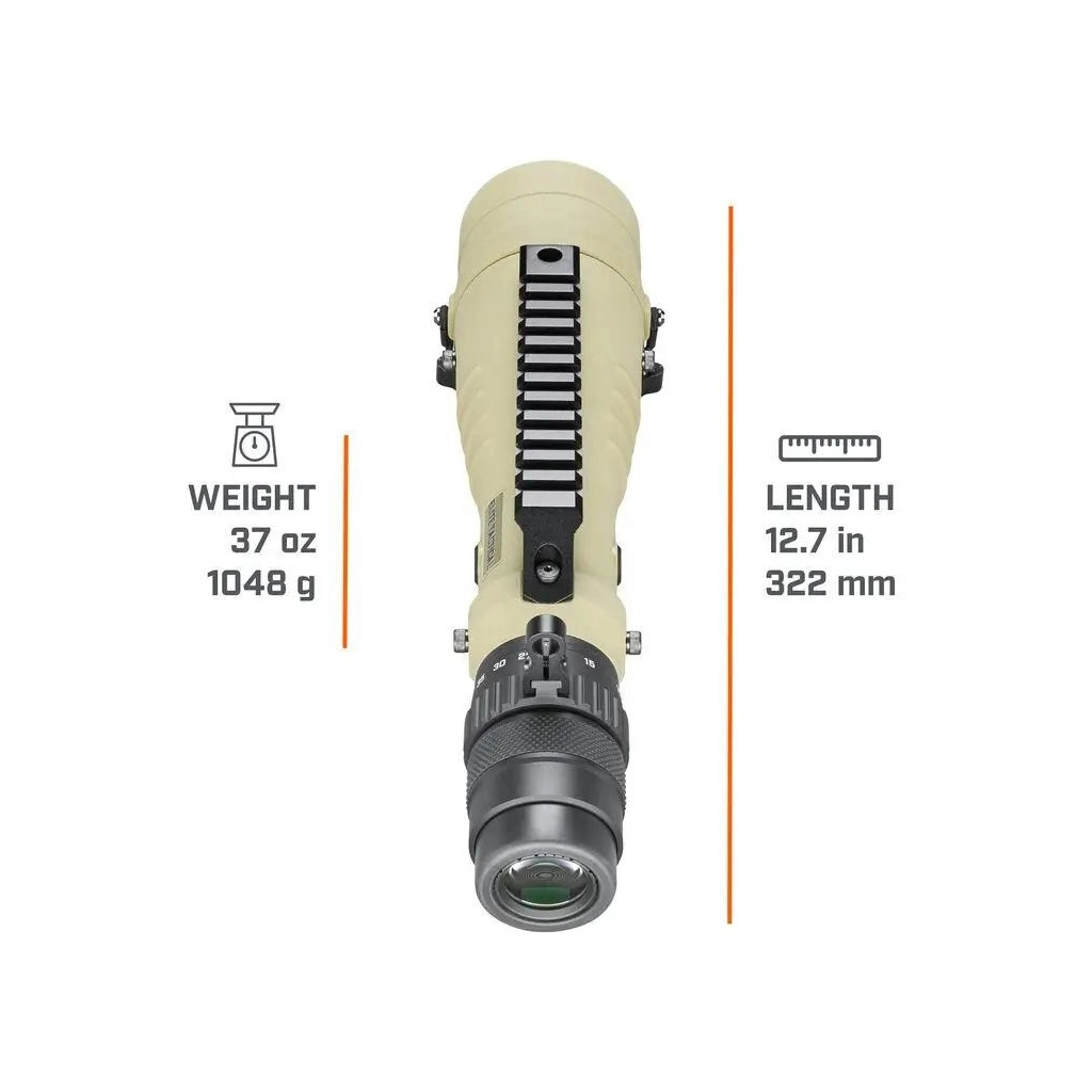 Підзорна труба Bushnell Elite Tactical 8-40х60 FDE. Сітка Tremor4. Picatinny (ET884060T) - зображення 5
