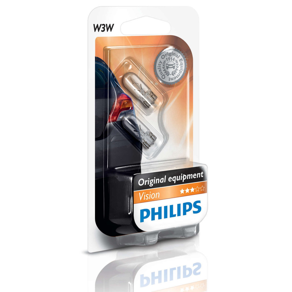 Автолампа Philips W3W Vision, 2шт/бл. (12256B2) - зображення 1