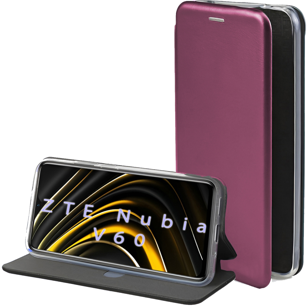 Чохол до мобільного телефона BeCover Exclusive ZTE Nubia V60 Red Wine (712191) - зображення 5