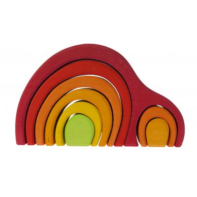 Конструктор Nic дерев'яний Будинок Арка червоний (NIC523040) - зображення 1