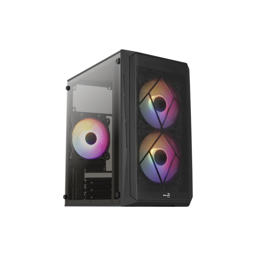 Корпус AeroCool CS-107-A-BK-v2 Black 600W (ACCX-PC14002.11) - зображення 1