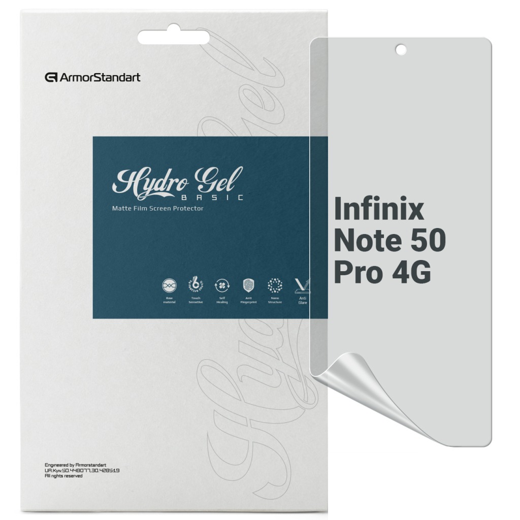 Плівка захисна Armorstandart Matte Infinix Note 50 Pro 4G (ARM84740) - зображення 1