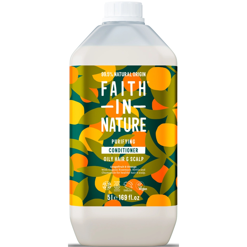 Кондиціонер для волосся Faith in Nature Натуральний З грейпфрутом і апельсином 5 л (708002901621) - зображення 1