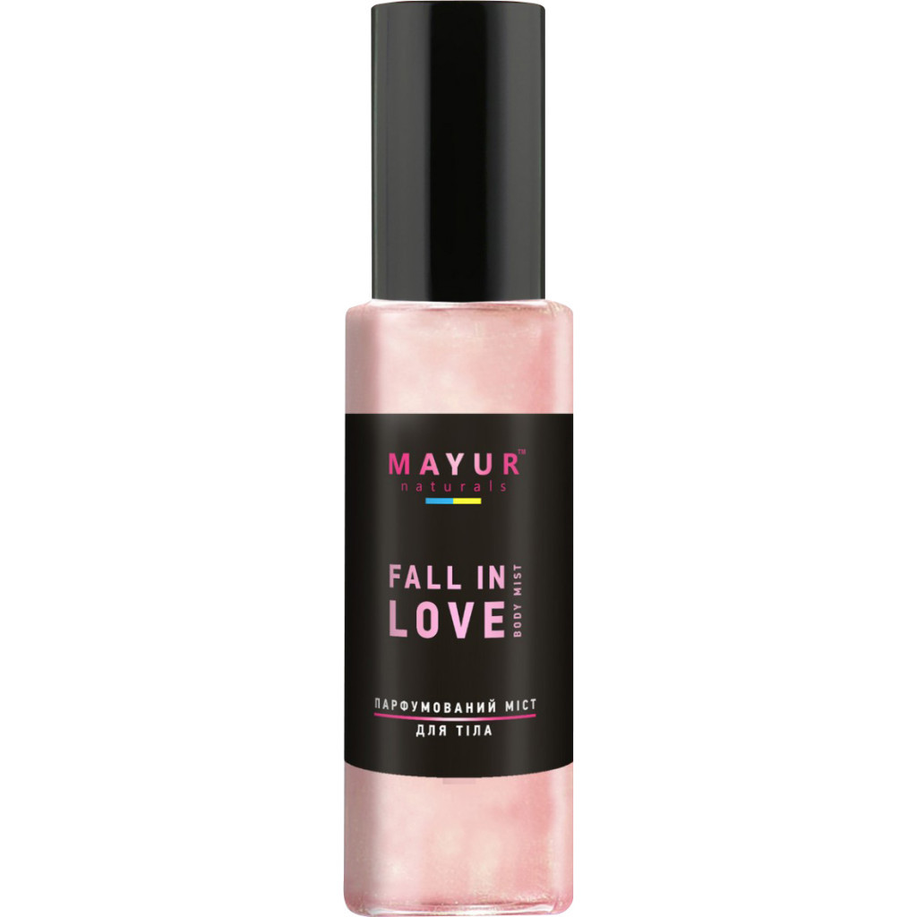 Спрей для тіла Mayur Fall in Love Body Mist Парфумований міст з шимером Зволожувальний 100 мл (4820230953114) - изображение 1
