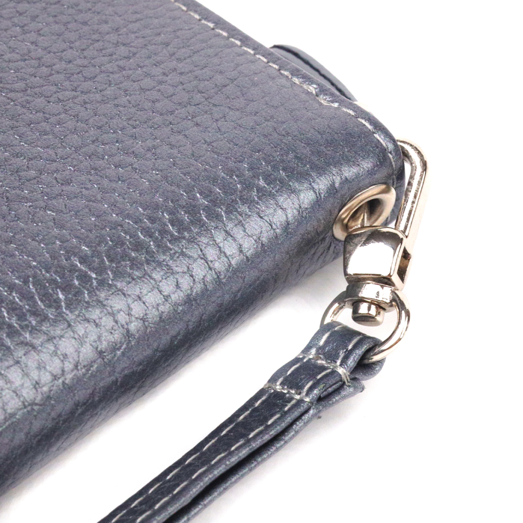 Гаманець Canpellini З натуральної шкіри флотар Сірий (21622) - зображення 5