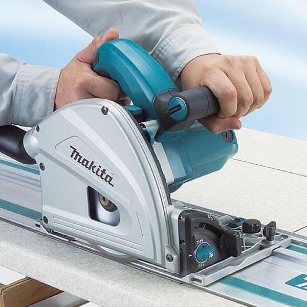 Дискова пила Makita SP 6000J погружная, 165 мм 1300 Вт, 4,4 кг, Makpac кейс (SP6000J) - зображення 3