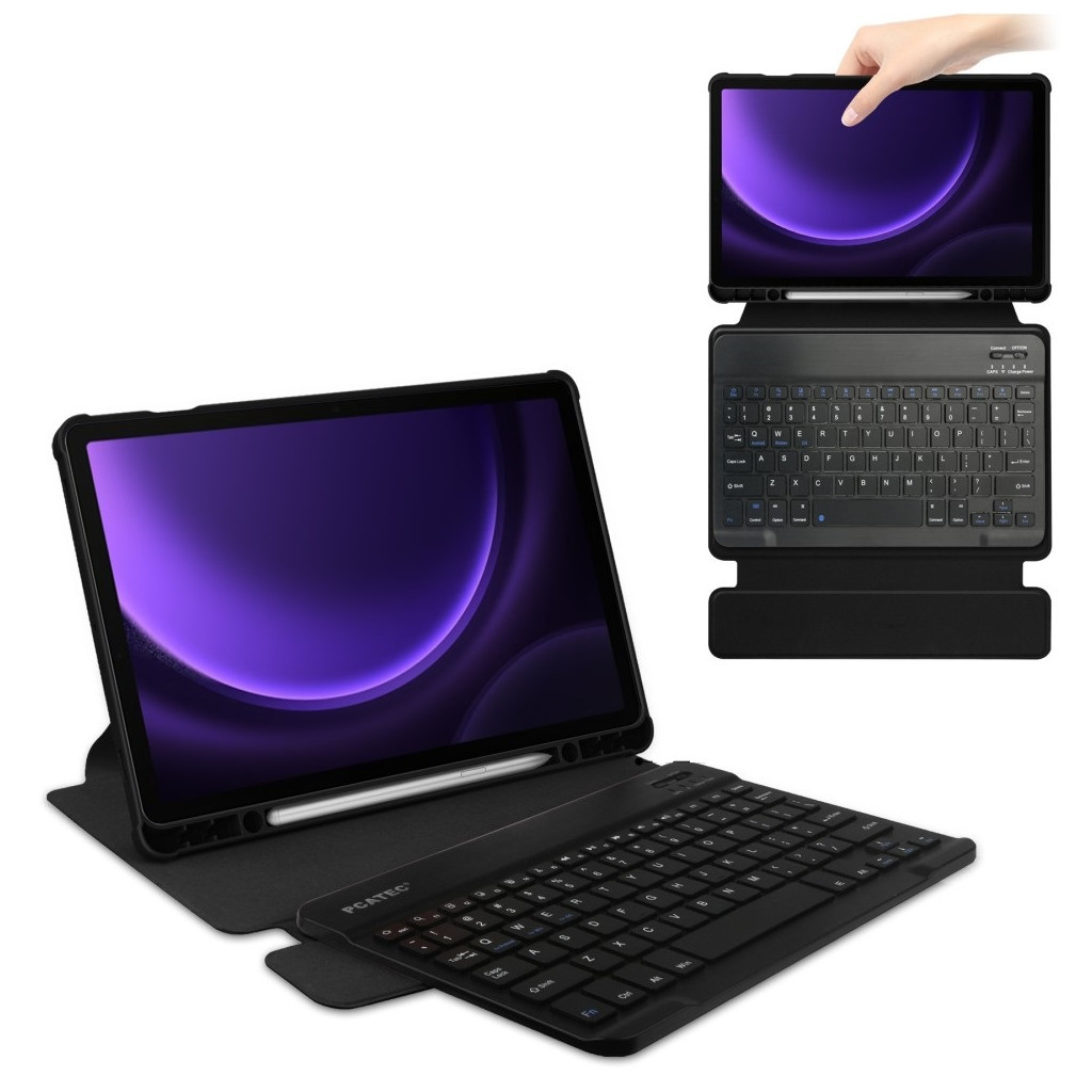 Чохол до планшета BeCover Keyboard 360° Rotatable Samsung Tab S9 (SM-X710/SM-X716)/S9 FE (SM-X510/SM-X516B) 11.0" Black (710426) - зображення 4