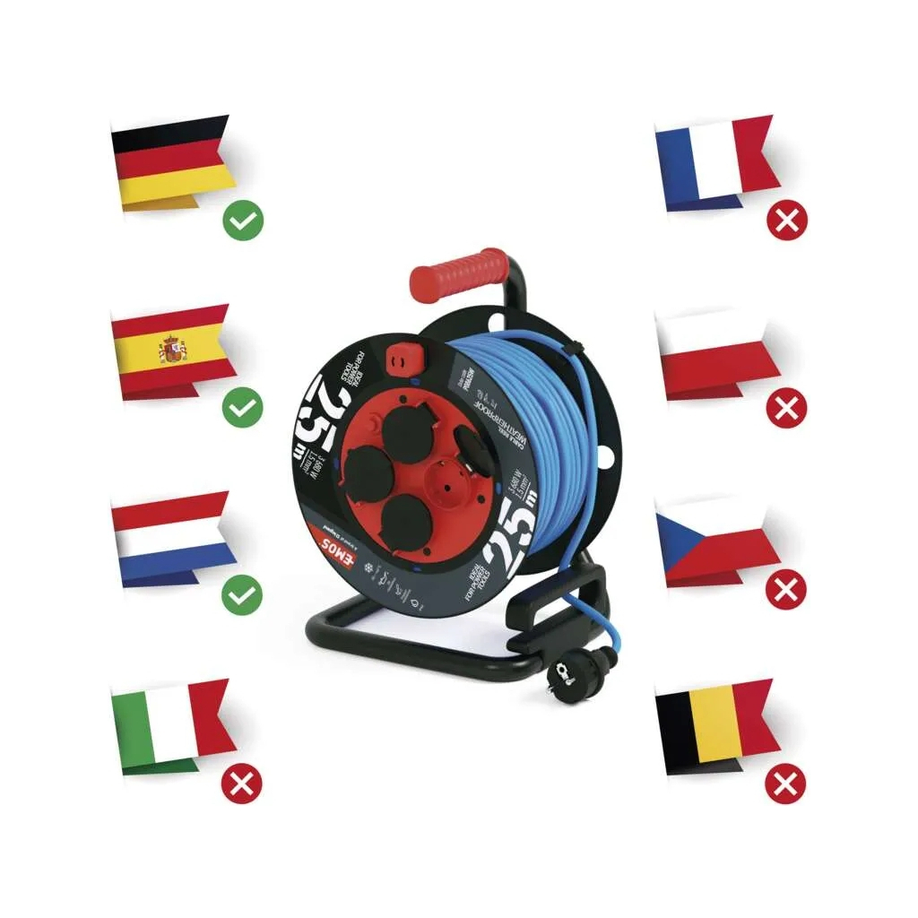 Мережевий подовжувач EMOS P08625W - зображення 7