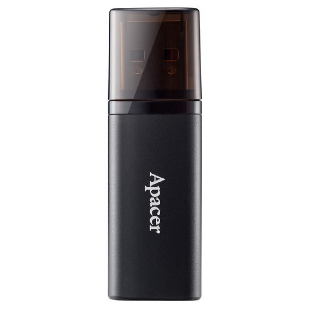 USB флеш накопичувач Apacer 64GB AH25B Black USB 3.1 (AP64GAH25BB-1) - зображення 1