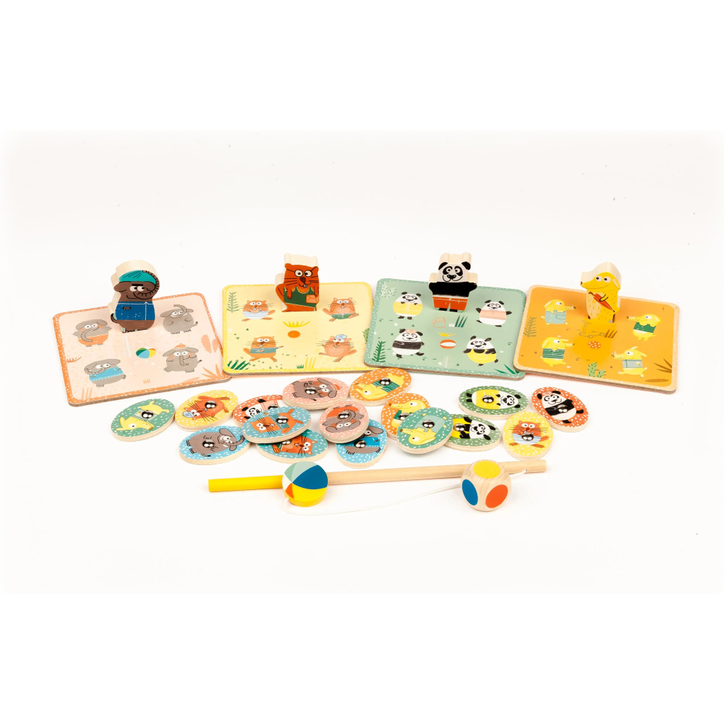 Настільна гра Djeco Набір ігор 4 в 1 Лудопарк (DJ01698) - зображення 8