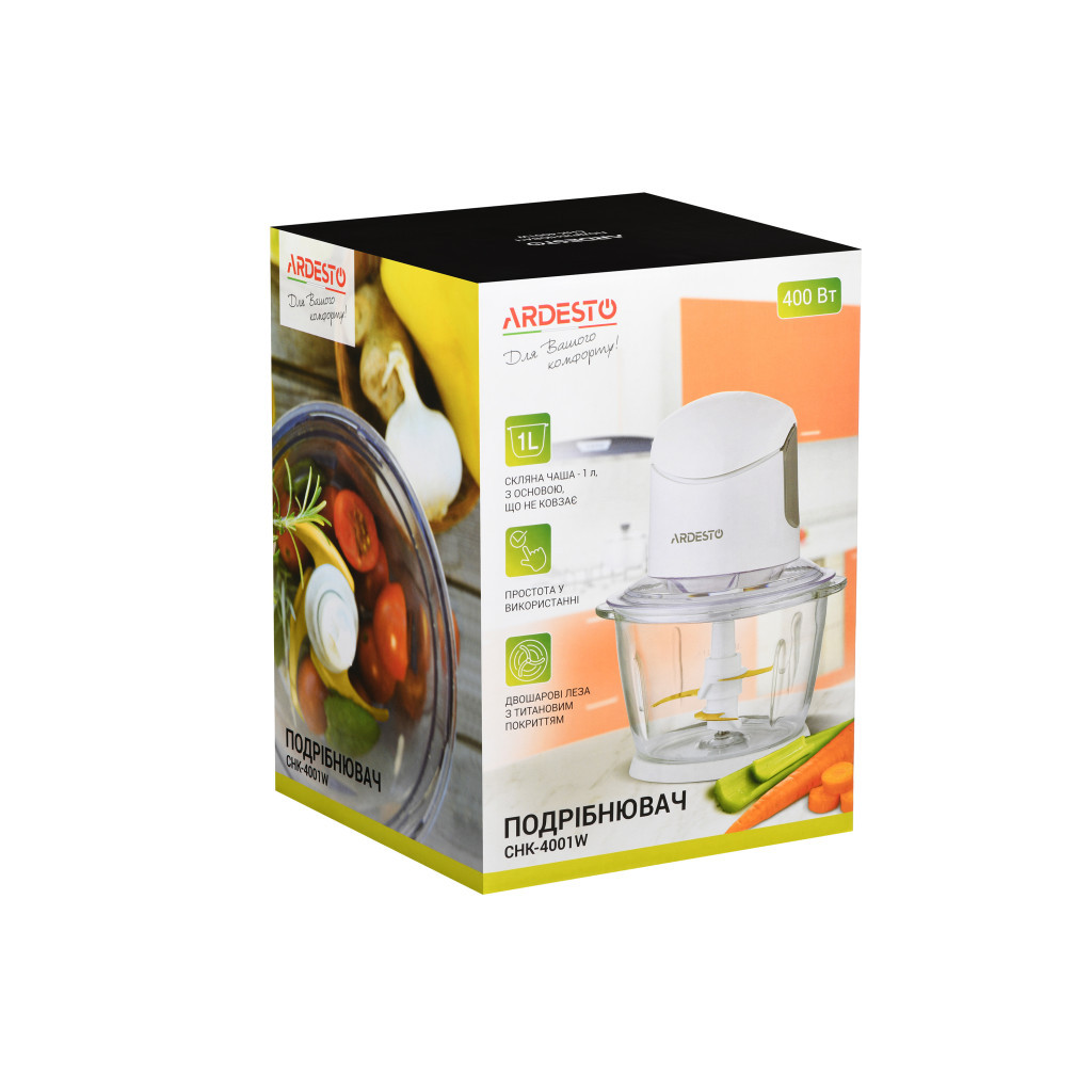 Подрібнювач Ardesto CHK-4001W - зображення 5