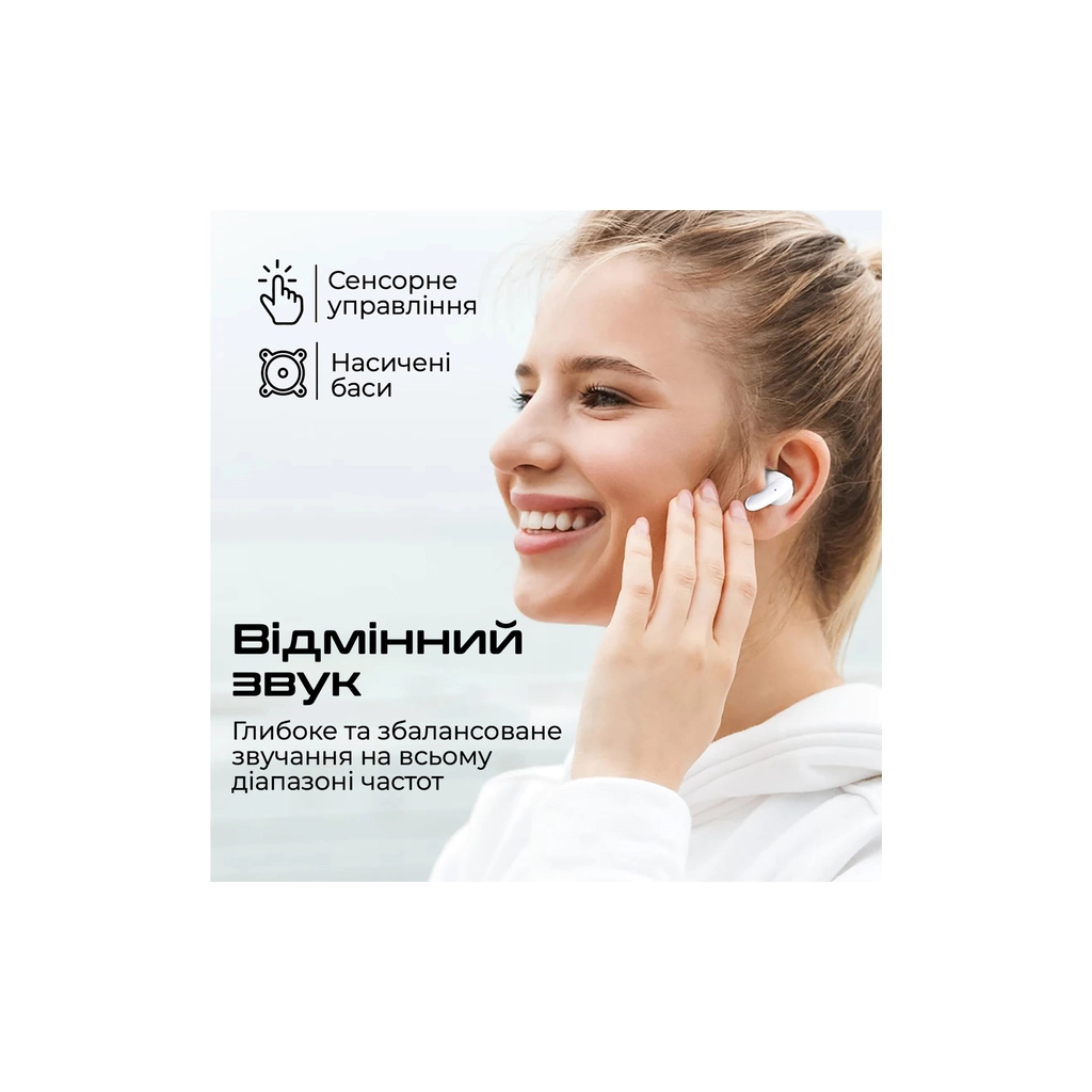 Навушники Promate Lush White (lush.white) - зображення 4
