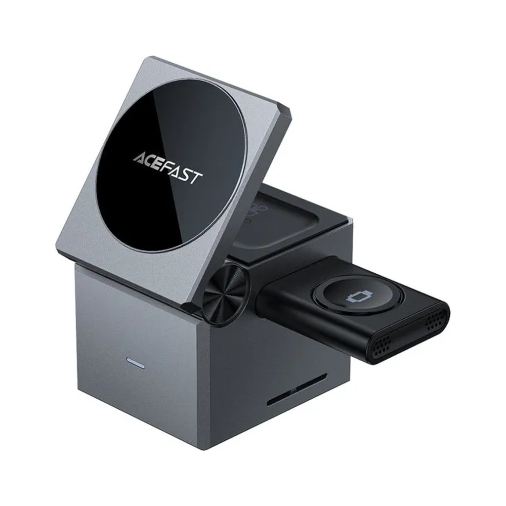 Зарядний пристрій Acefast Wireless QI 3in1 15W E18 Rubik''s (6974316282884) - зображення 1