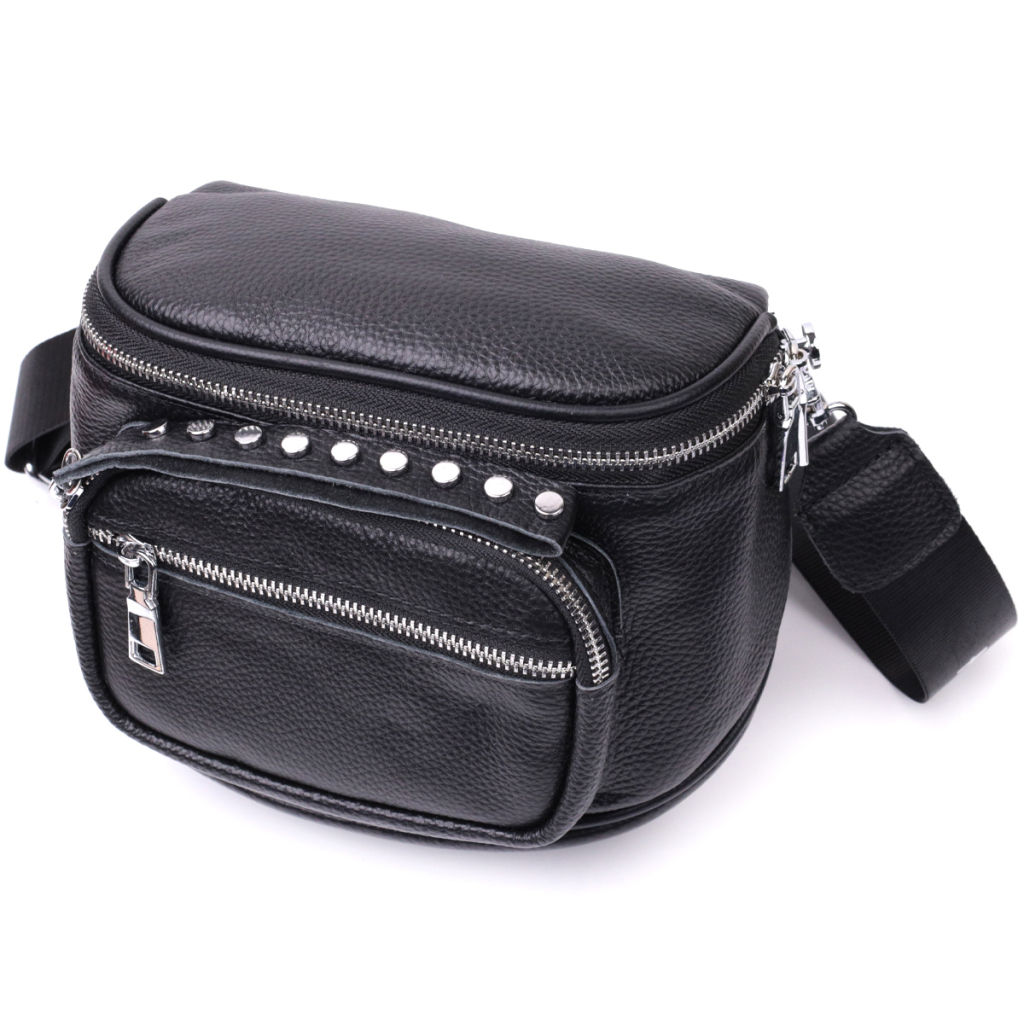 Сумка Vintage З натуральної шкіри Чорна (22388) - зображення 1