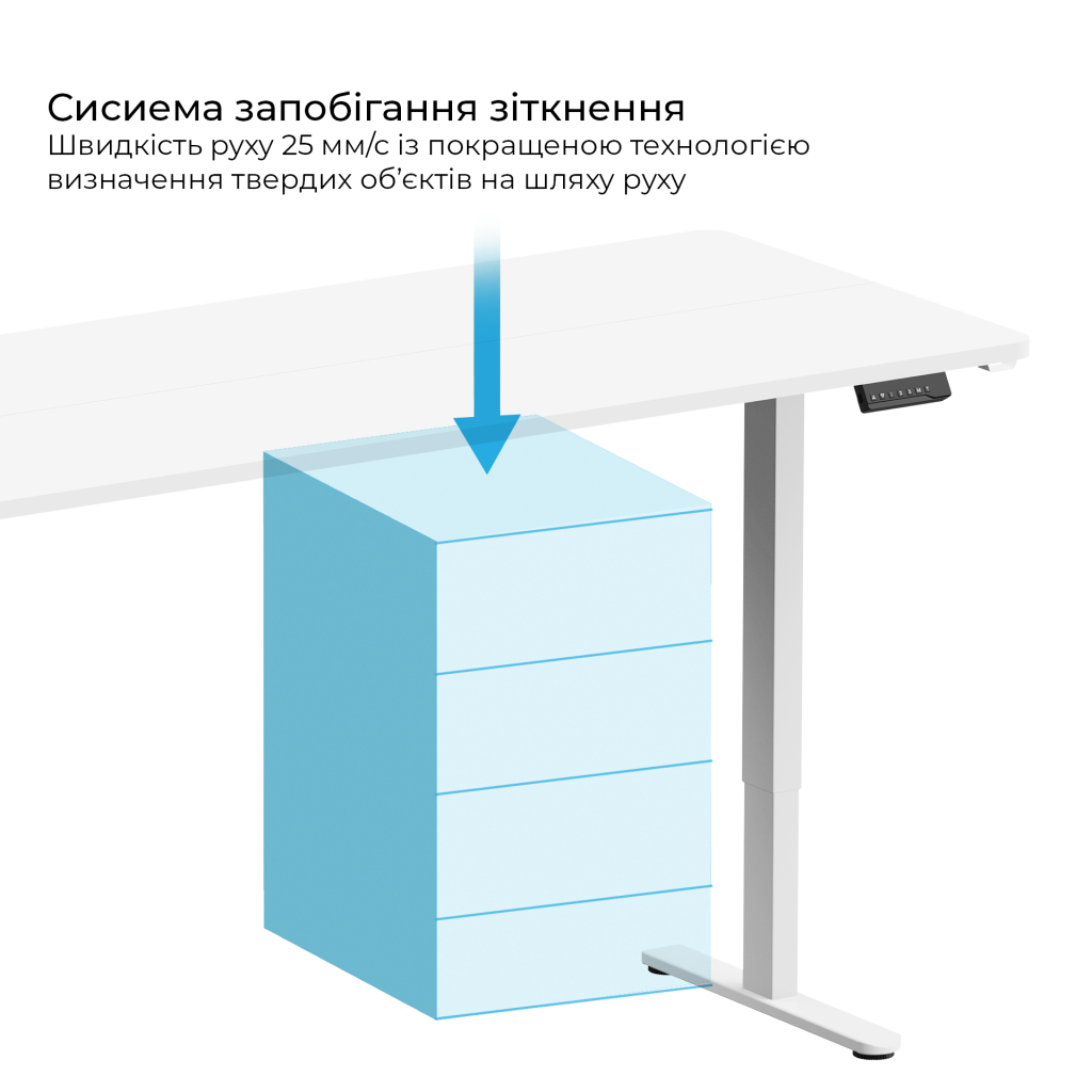 Комп'ютерний стіл OfficePro ODE1880W White (ODE1880W) - зображення 4