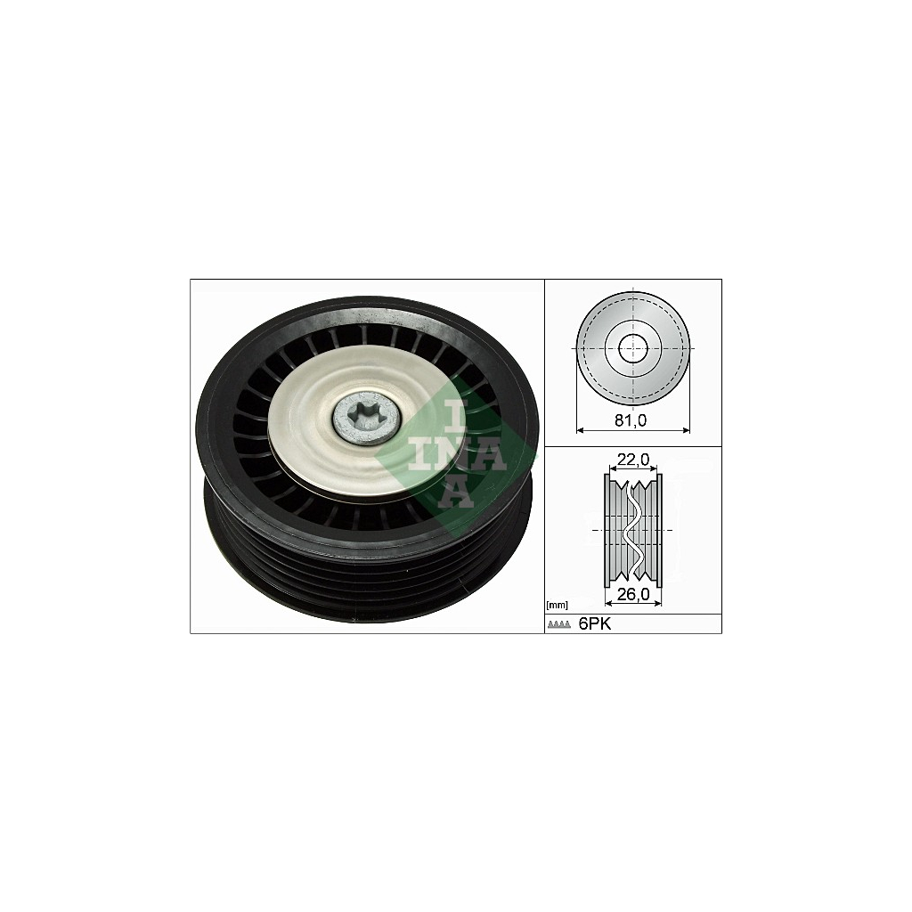 Ролик натягувача ременя INA 532 0678 10 - зображення 1