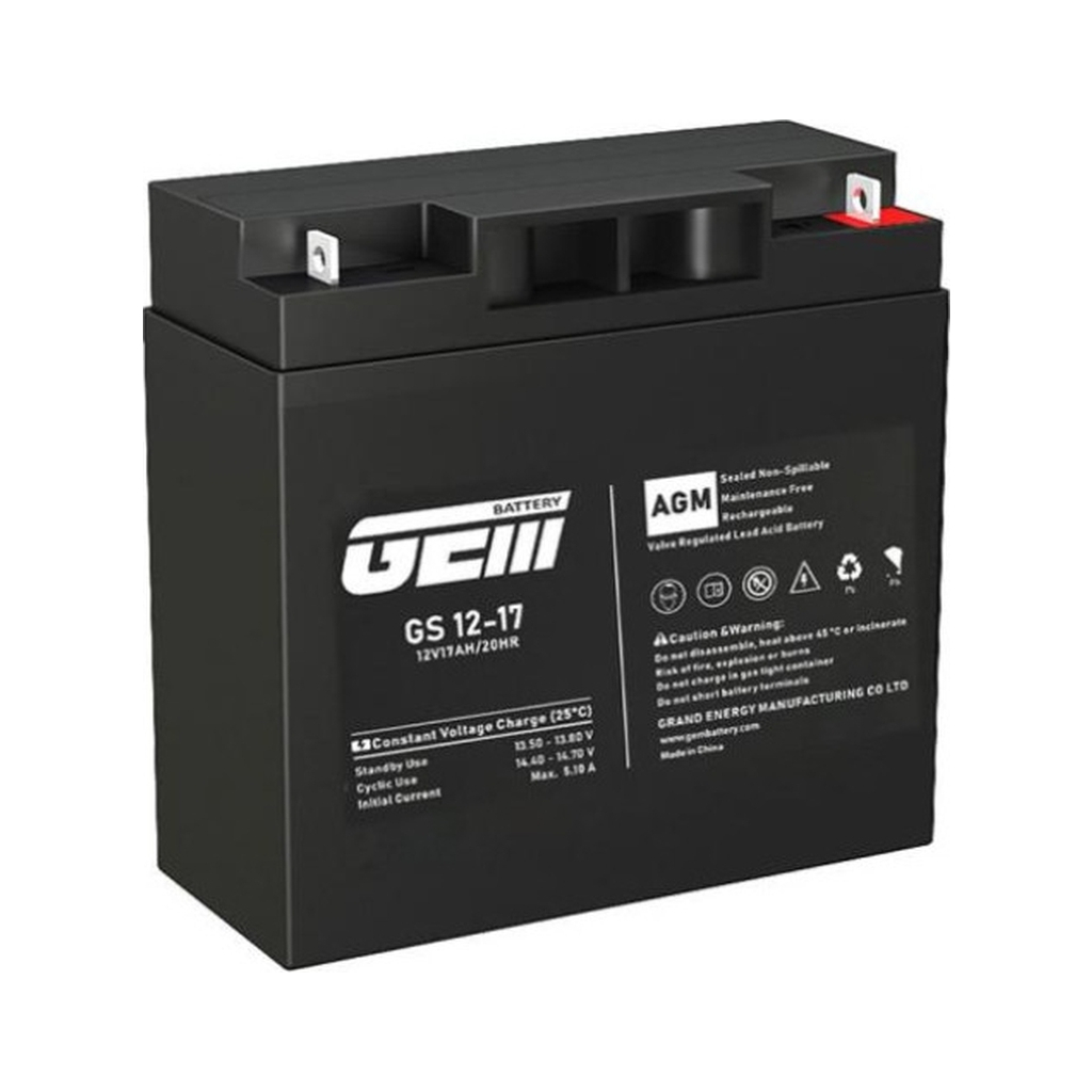 Батарея до ДБЖ GEM GS 12V-17Ah (GS 12-17) - зображення 2