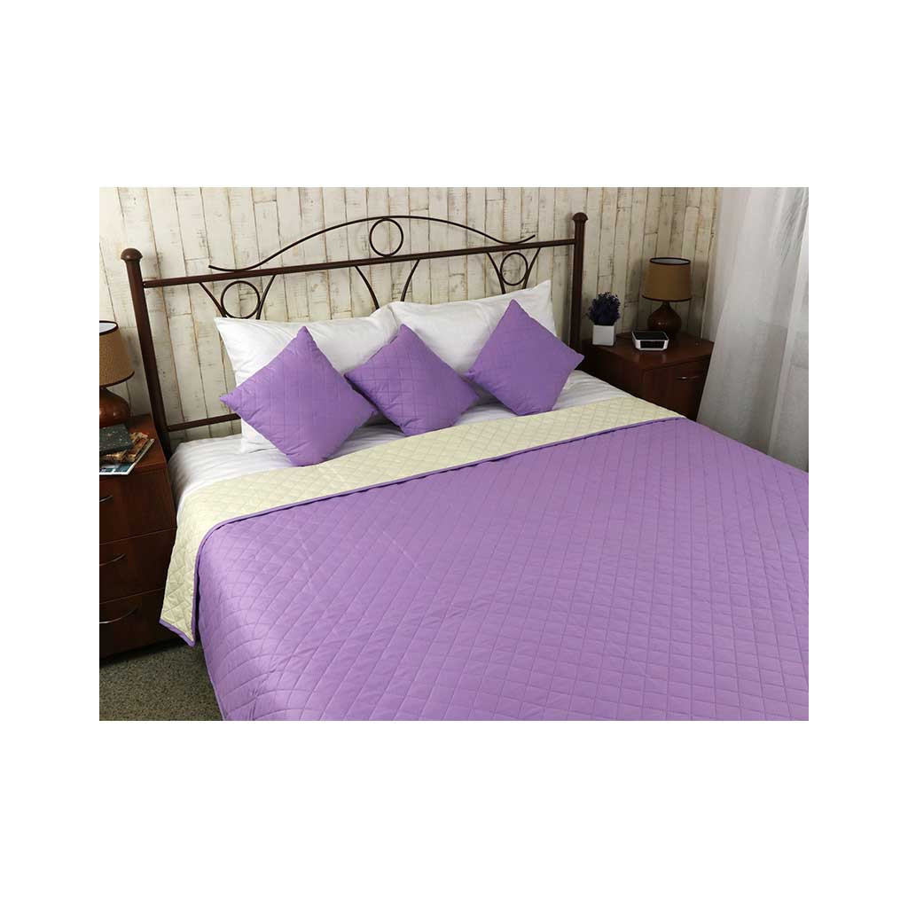 Покривало Руно Двостороннє Севілья бузково-молочне 150х212 см (360.52У_Севілья) - зображення 1