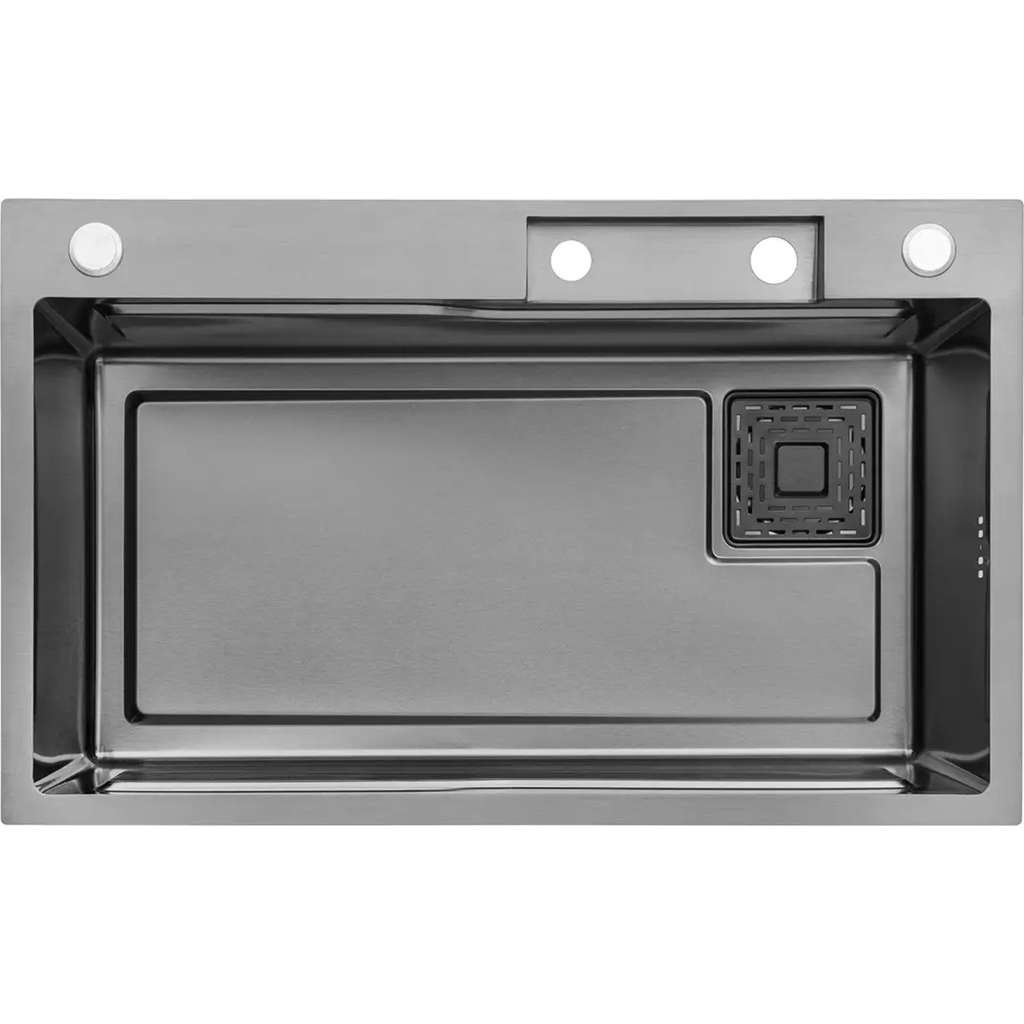 Мийка кухонна Kroner Schwarze-SET7546HMPVD (CV032277) - зображення 1