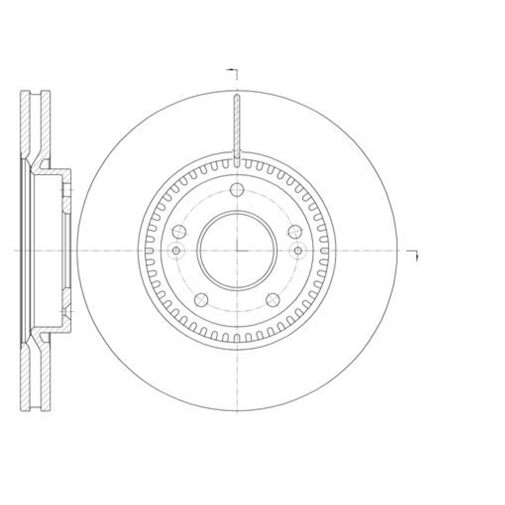 Гальмівний диск REMSA 6988.10 - зображення 1