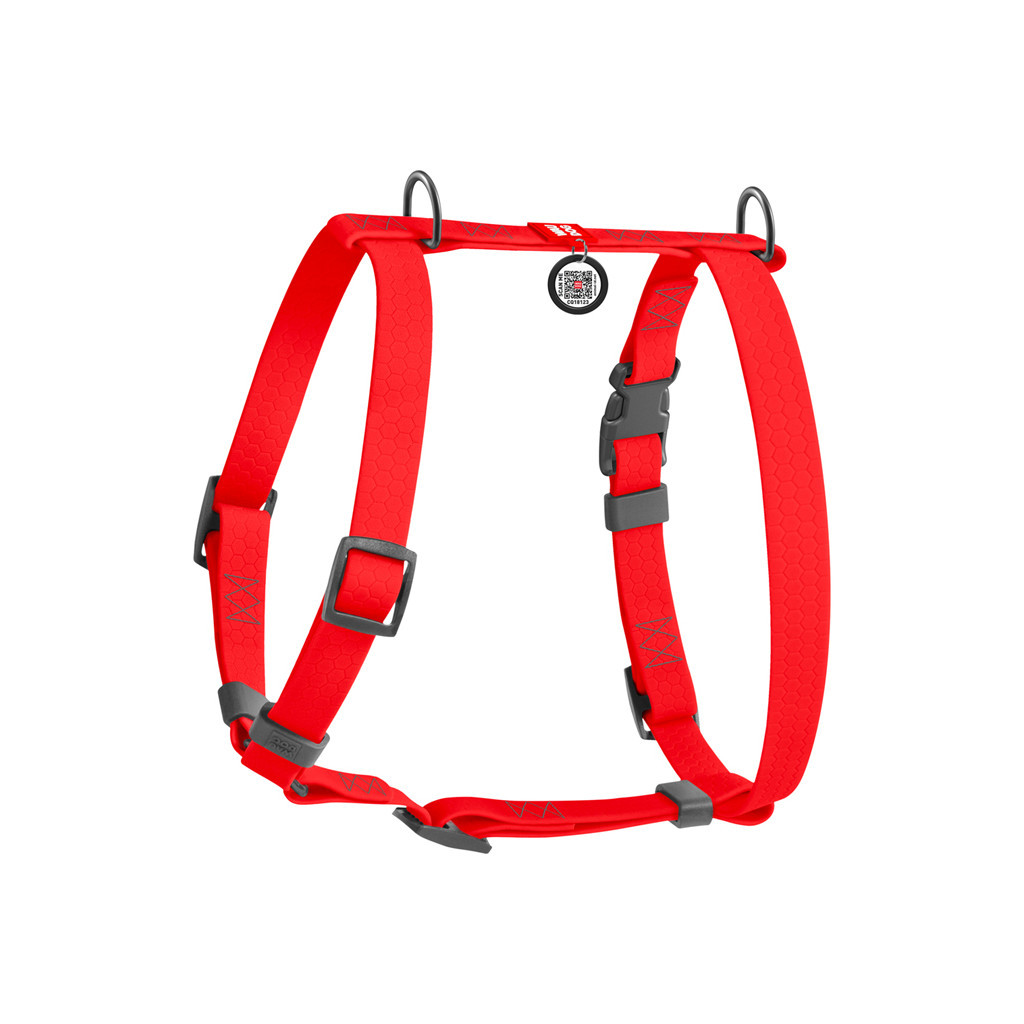 Шлея для собак WAUDOG Waterproof Н-подібна анатомічна XL червона (32453) - зображення 2