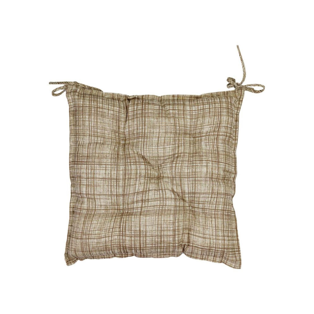 Подушка на стілець Прованс Тереза клітинка 40х40 (034525) - зображення 1