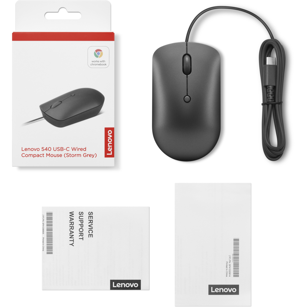Мишка Lenovo 540 USB-C Wired Storm Grey (GY51D20876) - зображення 6
