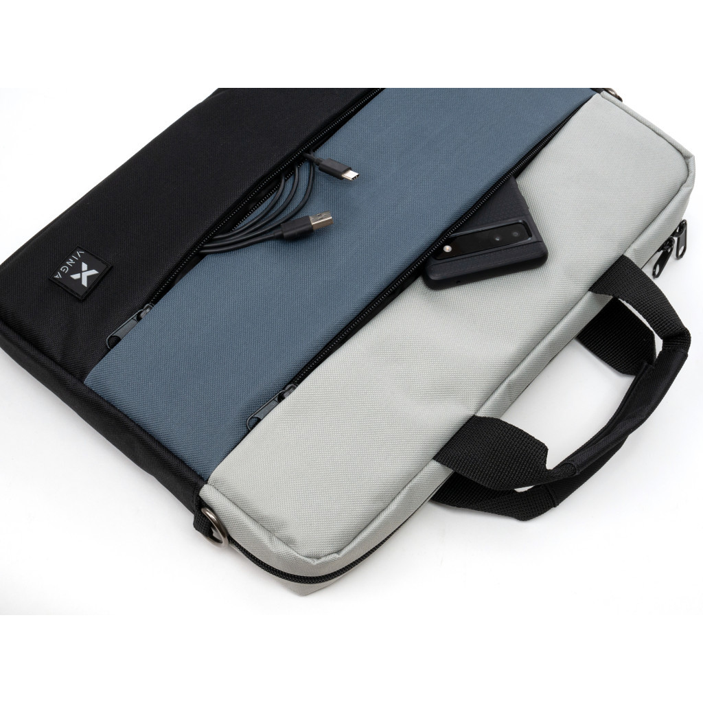 Сумка для ноутбука Vinga 15.6" NB1120 black/gray (NB1120BG) - зображення 5