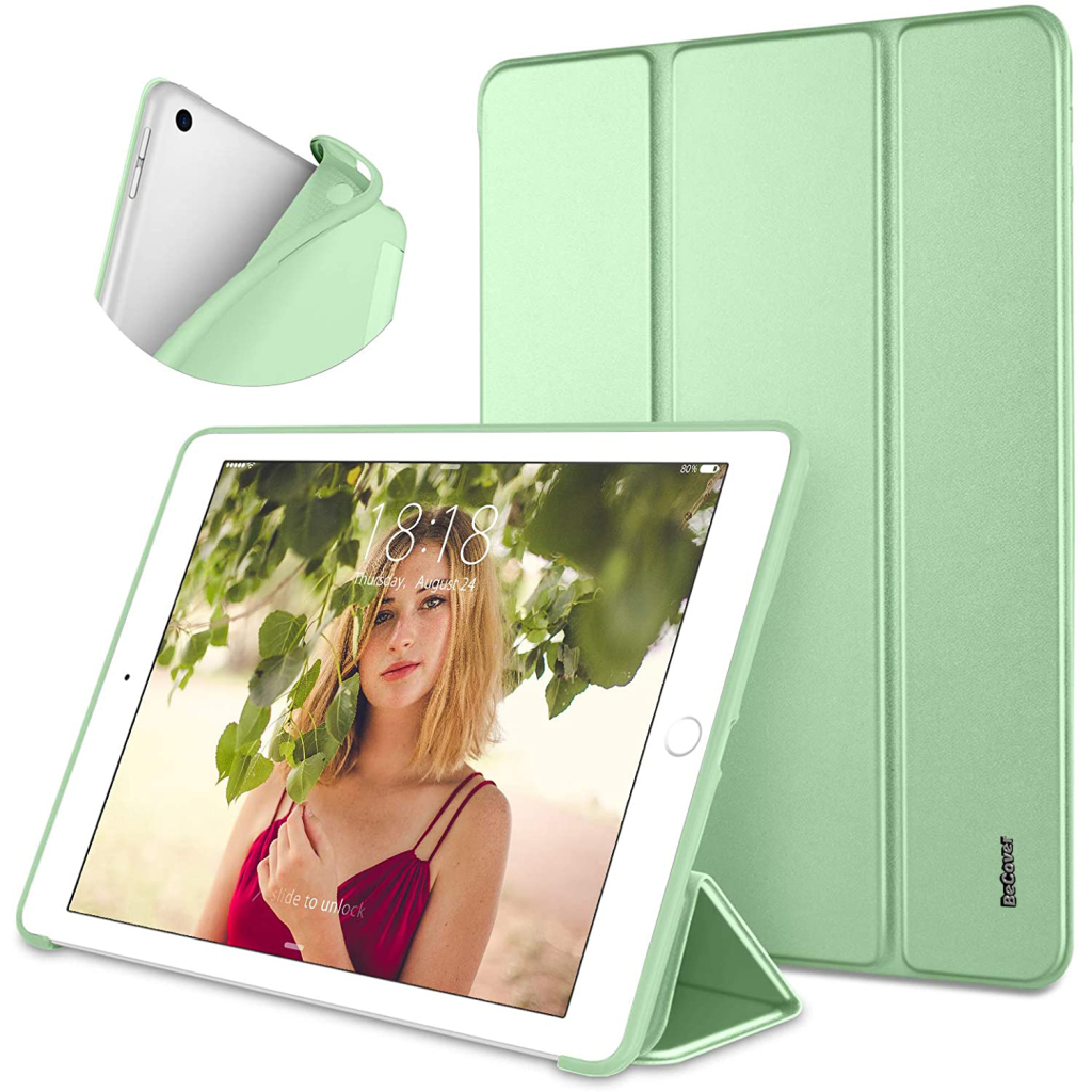 Чохол до планшета BeCover Tri Fold Soft TPU Silicone Apple iPad 9.7 2017/2018 A1822/A1823/A1893/A1954 Green (706878) - зображення 2