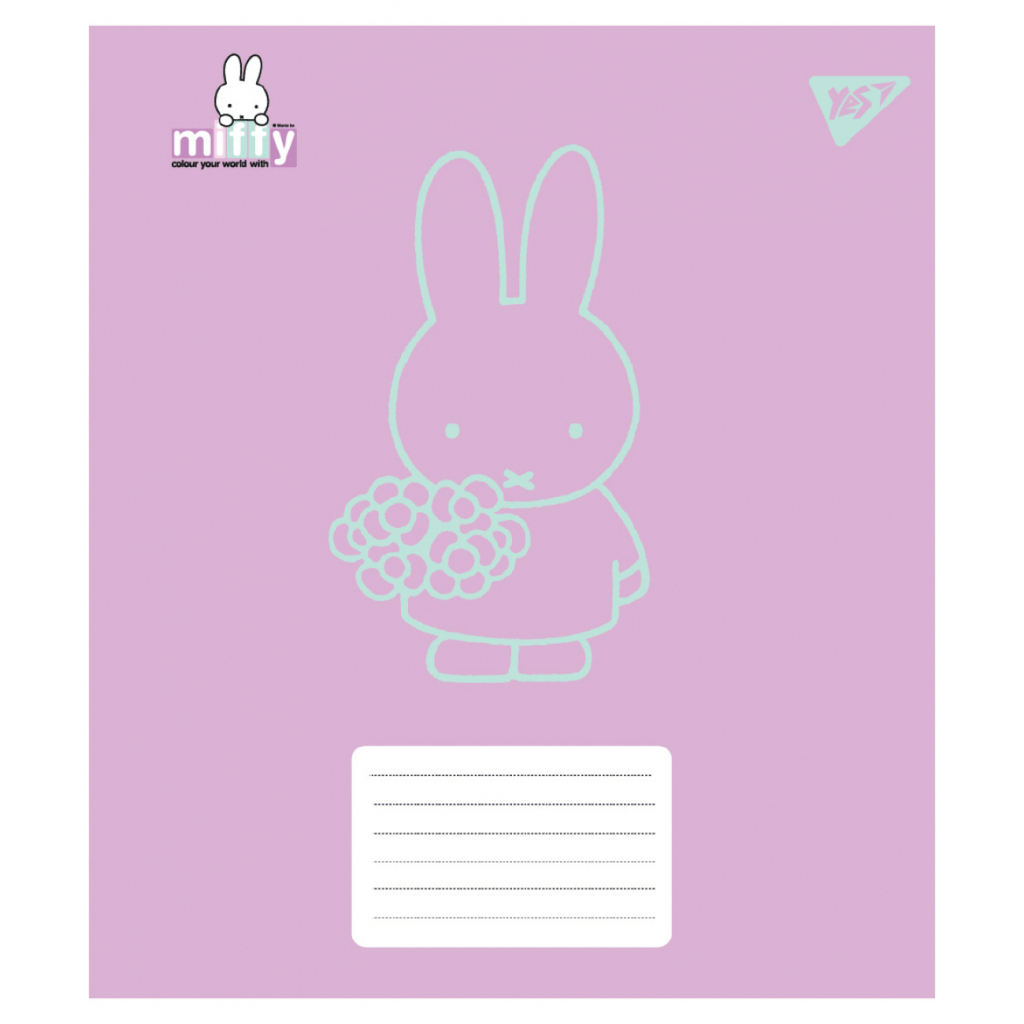 Зошит Yes Miffy Bunny А5 12 аркушів лінія (767618) - зображення 5