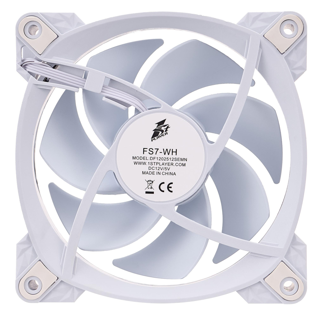 Кулер до корпусу 1stPlayer FS7 White (FS7-WH-1IN1) - зображення 6