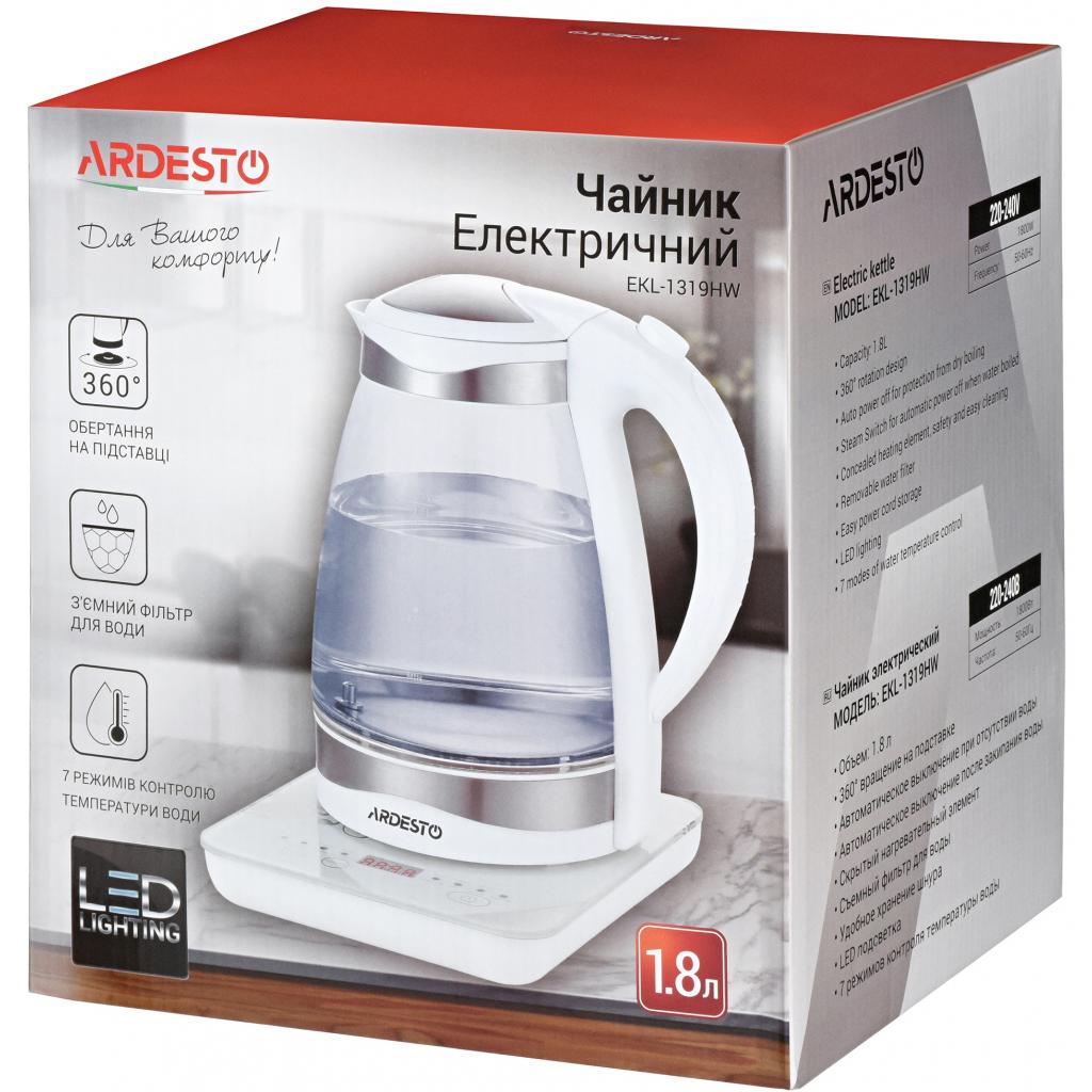 Електрочайник Ardesto EKL-1319HW - зображення 6