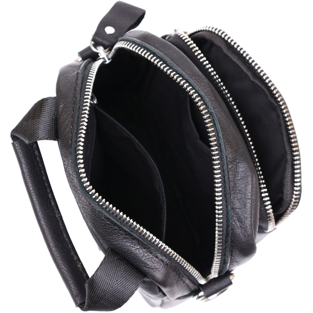 Сумка Vintage Чоловіча з натуральної шкіри Чорна (20477) - зображення 6