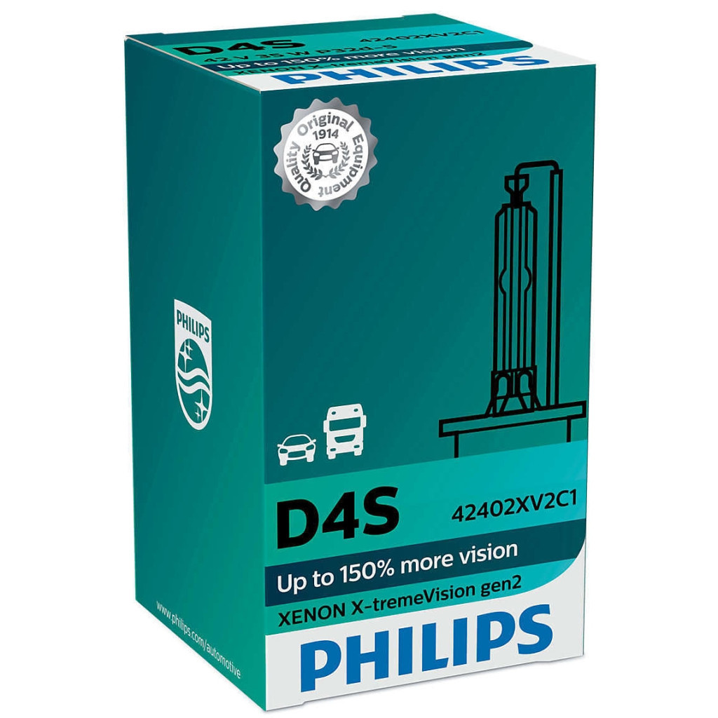 Автолампа Philips D4S X-tremeVision +150% gen2 1шт (42402XV2C1) - изображение 4
