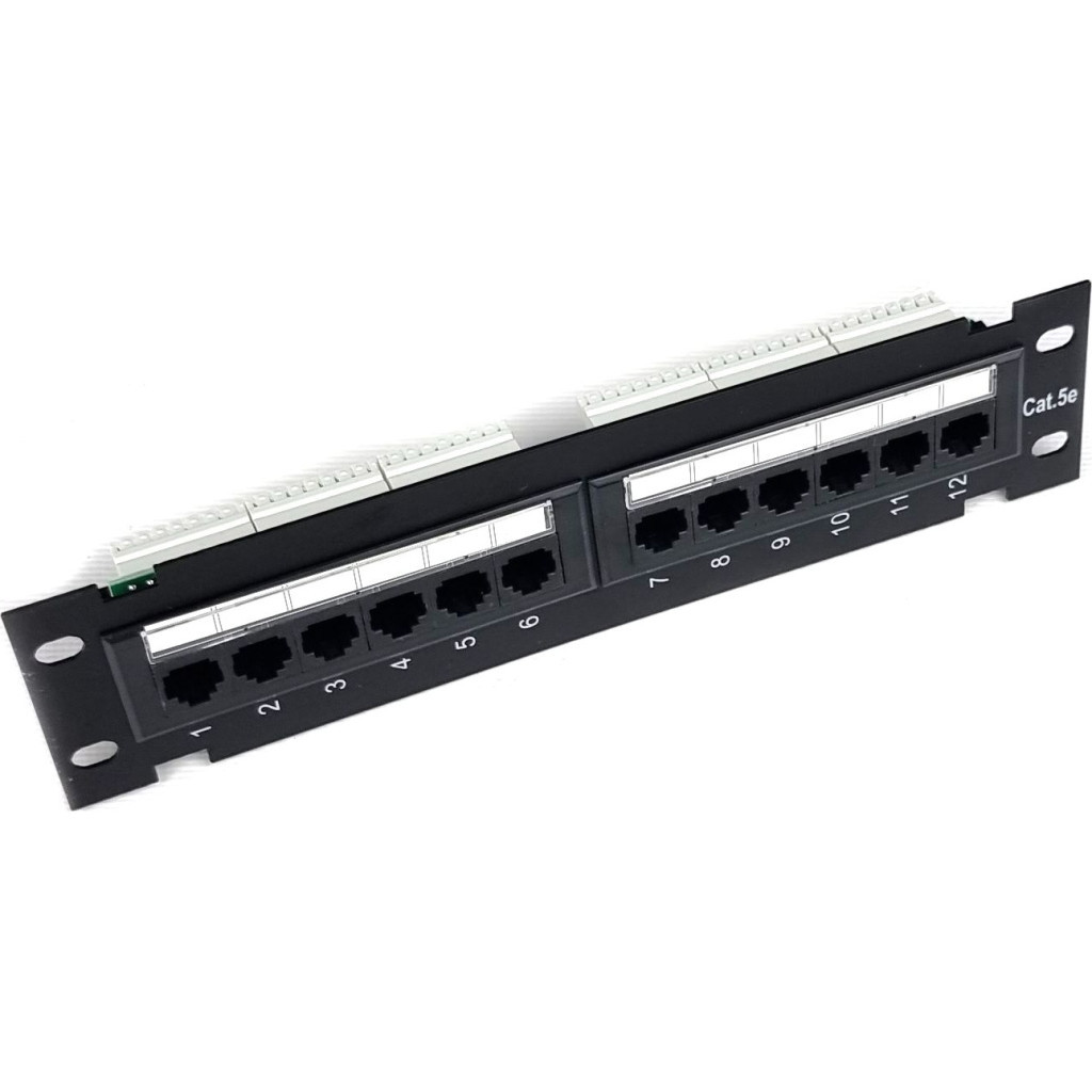 Патч-панель Eserver настінна 12 портів 5e UTP (WT-2180-Dual) - изображение 1