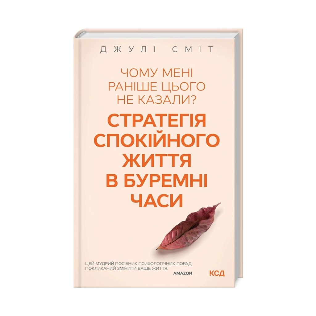 Книга Чому мені раніше цього не казали? Стратегія спокійного життя в буремні часи - Джулі Сміт КСД (9786171298224) - зображення 1