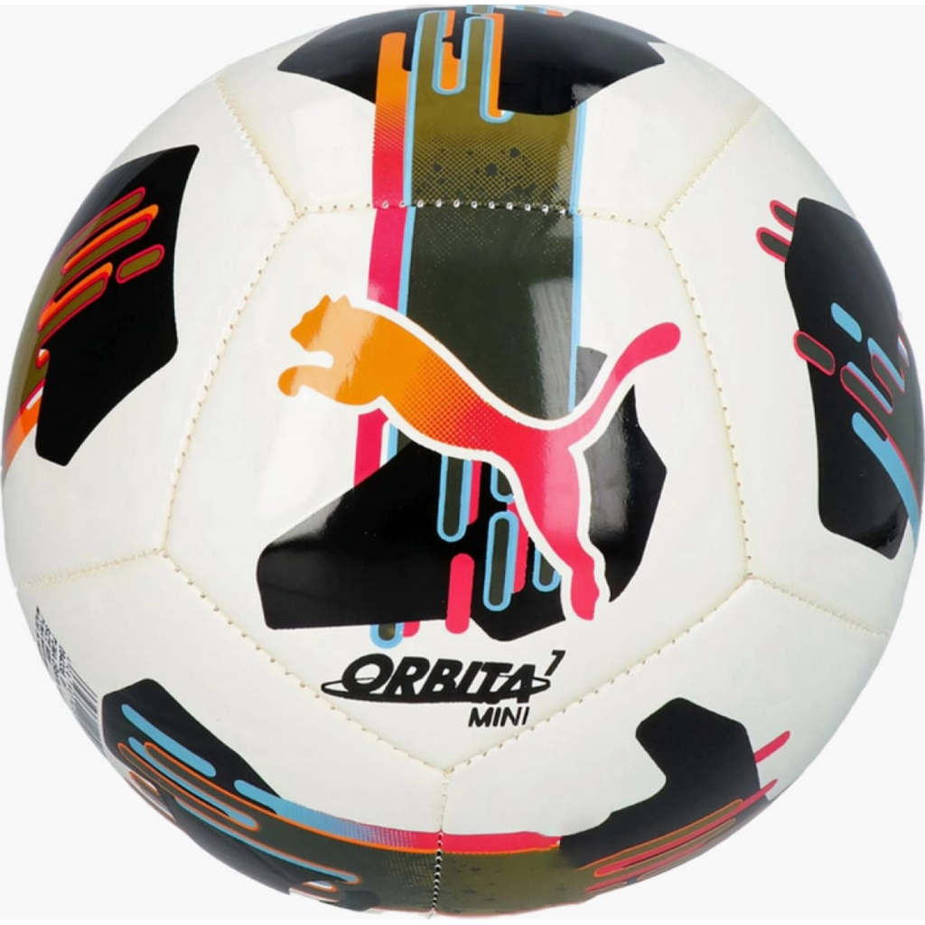 М'яч футбольний Puma Orbita 7 MS Mini 084336-01 білий, чорний, помаранчевий 1 (4067981495184) - зображення 1