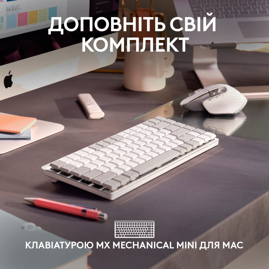 Мишка Logitech MX Master 3S For Mac Performance Wireless Pale Grey (910-006572) - зображення 9