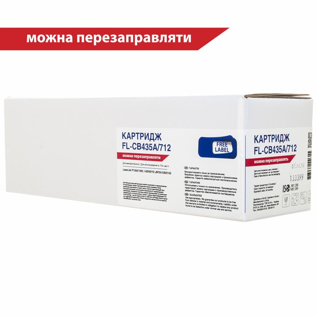 Картридж FREE Label HP LJ CB435A/CANON 712 (FL-CB435A/712) - зображення 1